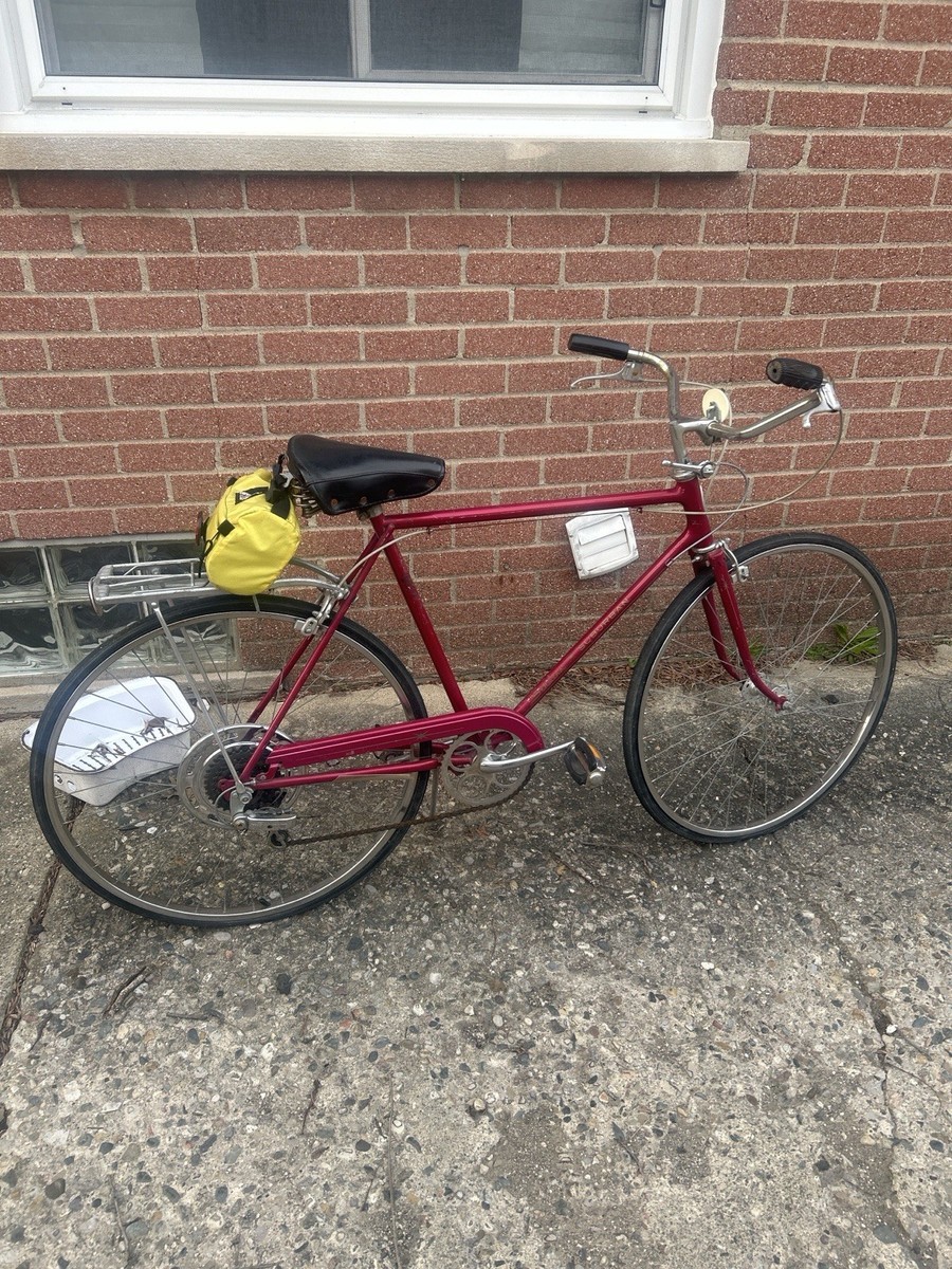 Schwinn Sprint Touring Bike Red Steel Frame Caliper Side Pull