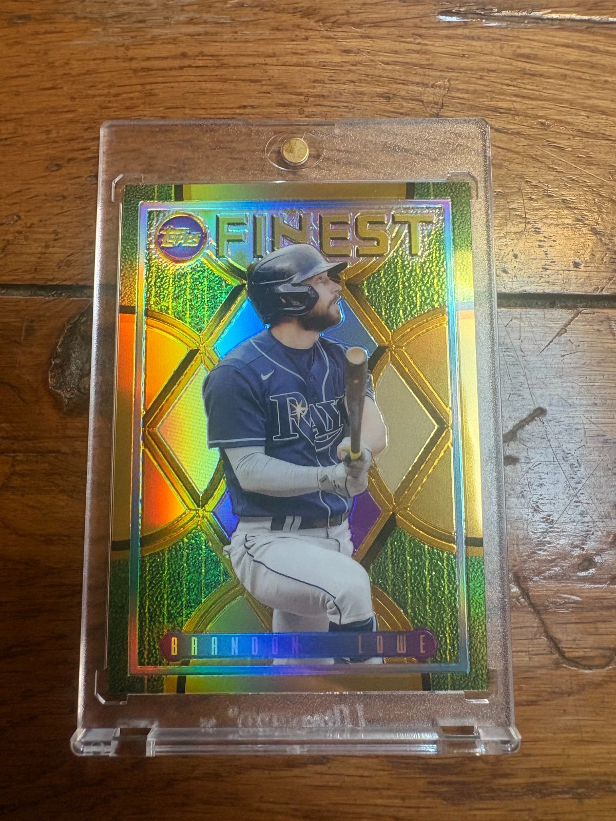 Brandon Lowe 2022 Topps Finest Gold Refractor /50