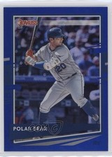 2020 Panini Donruss Nickname Variation Holo Blue Pete Alonso (Polar Bear) s6a