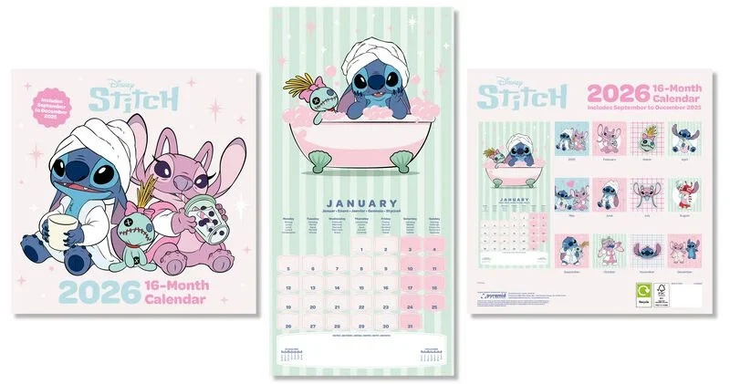 Lilo & Stitch Wandkalender Wandkalender 2026 multicolor Standard