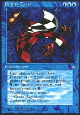 MTG Reality Twist, Ice Age, Heavily Played, English