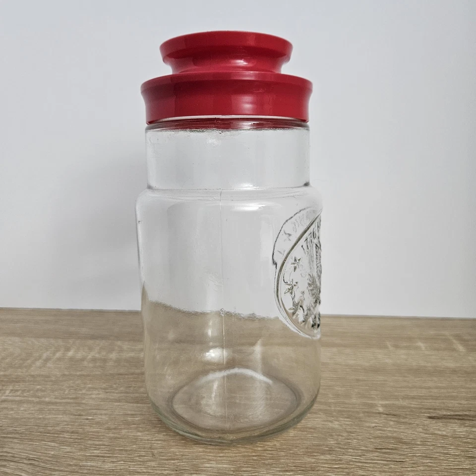 Tarro Anchor Hocking 1776 ELECCIÓN 1976 ÁGUILA BICENTENARIA, con tapa roja 8" L Foto 4 de 4