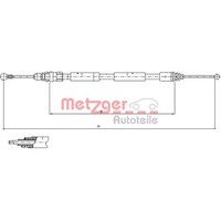 Metzger 11.6808 Seilzug Feststellbremse FüR Opel Renault Trafic Vivaro JL FL EL