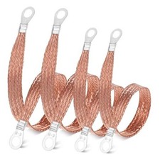 4pcs Engine Ground Strap,Ground Strap Automotive, with Ring Terminals, Durable