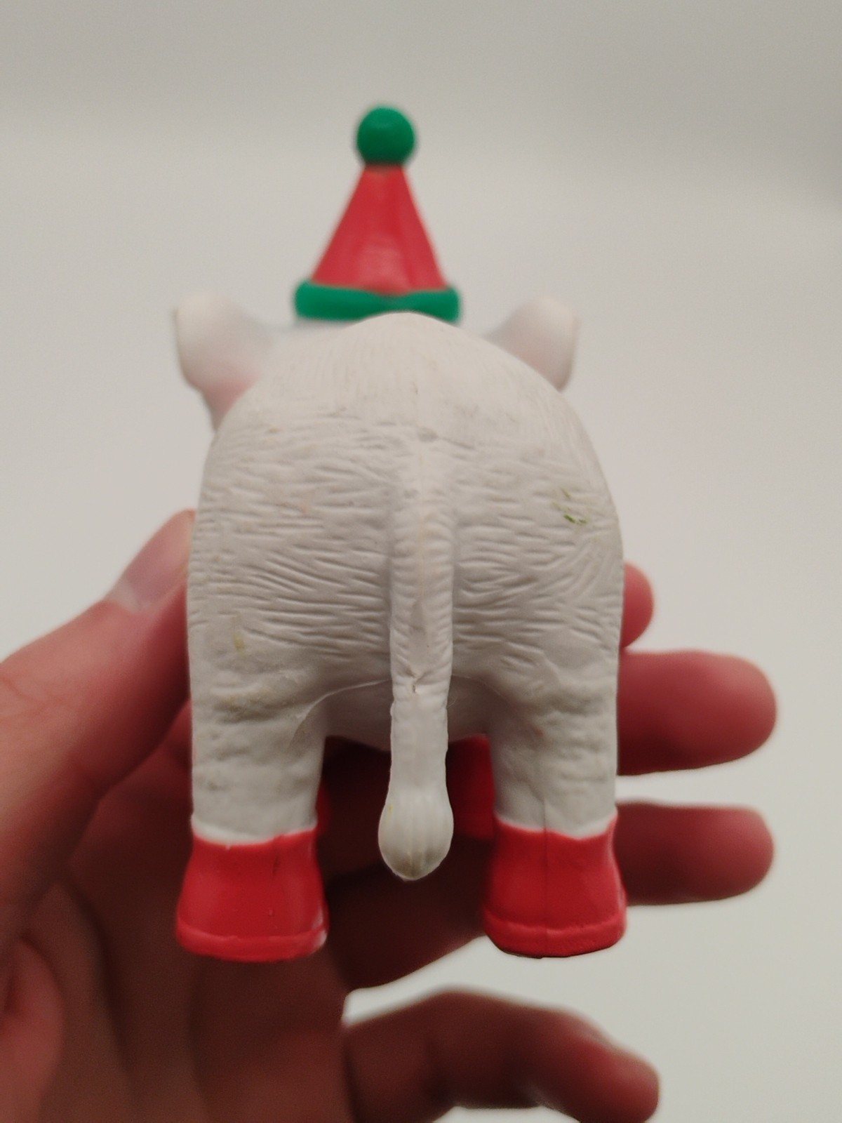 Ankyo Christmas 4.5" Elephant And Pig Figures, Lot Of 2