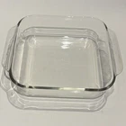 Vintage Pyrex 222-r Clear 8"x8"x2" Baking Dish USA