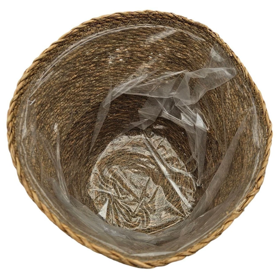 Blumentopf Pflanztopf Pflanzkorb Korb Übertopf Seegras braun rund Groß Ø 25 cm - Bild 4 von 4