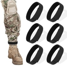 6 Pieces Bicycle Safety Belt Cycling Pant Leg Band Elastic Ankle Leg Strap