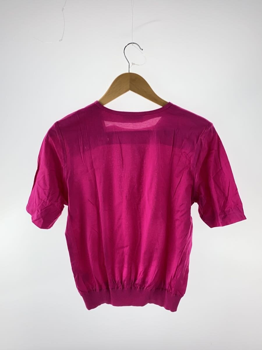 Top vintage manica corta YVES SAINT LAURENT taglia M cotone rosa bottoni oro