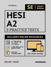 HESI A2 5 Practice Tests Workbook 2020 2nd Edition : 5 Full Lengt
