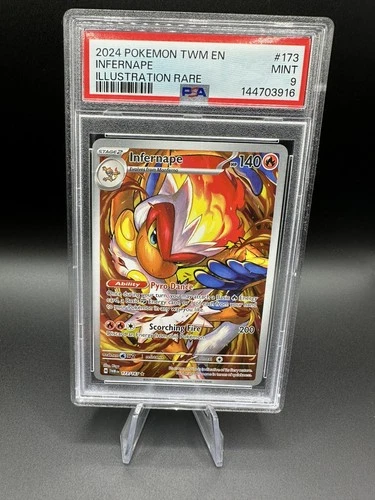 Infernape 173/167 Sv06: Twilight Masquerade Holo PSA 9 Pokemon!