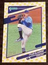 2021 Panini Donruss Tyler Glasnow #108 Mask Emoji SSP /19 Tampa Bay Rays!