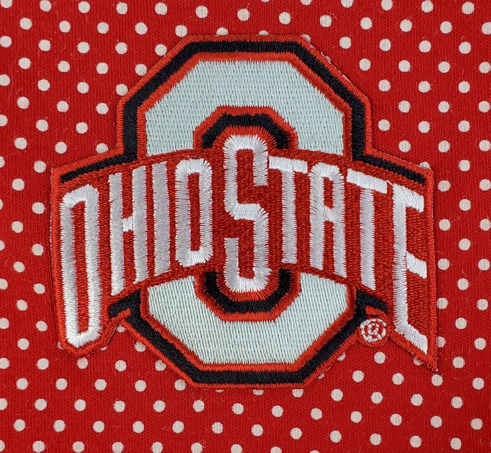 Bebé niña Two Feet Ahead Ohio State lunares rojos con tutú de una pieza 12M - Usado en excelente estado Foto 2 de 4