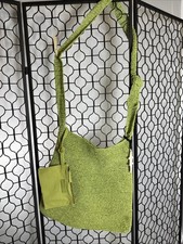 Free People Coastal Crush Borsa in paglia, Matcha, borsa da mercato taglia unica