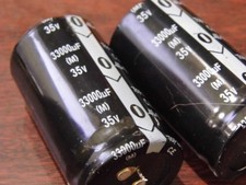 2 x 33000uF 35V Radial Electrolytic Capacitor DC 105C mfd 33,000
