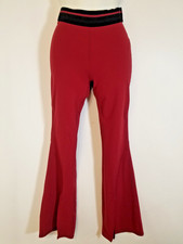 JoyLab Athletic Flared Pants Leggings Ladies Sz S Red Stretch Mid Rise 3893