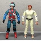 Lot of 2 Vintage GI Joe Action Figures - Comic Pack Scrap Iron and Scarlett
