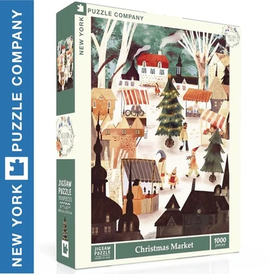 CHRISTMAS MARKET New York Puzzle Company 1000 Teile Adelina Lirius Puzzle NPZAL2435