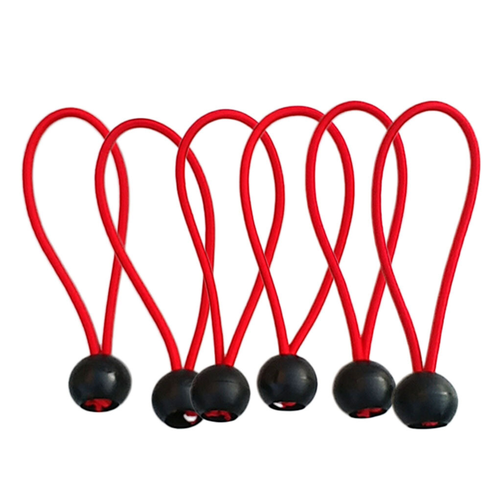 6'' Ball Cord Heavy Duty Canopy Tarp Tie Downs Straps Red eBay