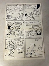 THE JETSONS #14 original comic art ELROY SUM TOI 1972 SAVE EARTH WITH CANNON