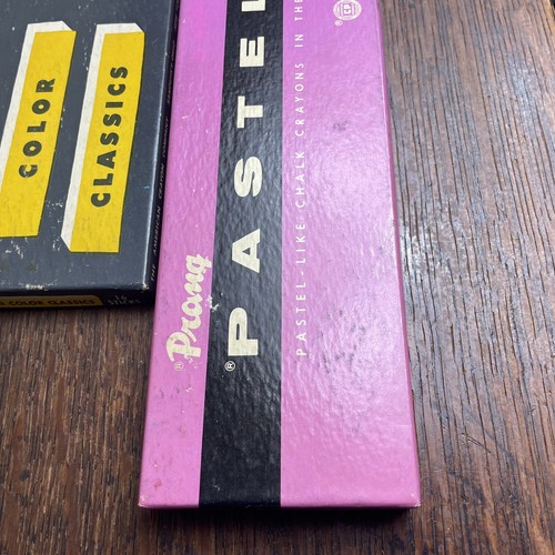 Vintage Prang Pastello Chalk Crayons Square Shape Color Classics #978 & 1044-24 - Picture 5 of 8
