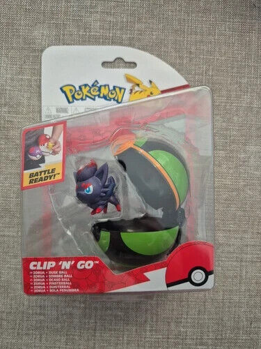 Pokémon PKW2658 Pokemon Clip 'N' Go Zorua Battle Figure und Dusk Ball New