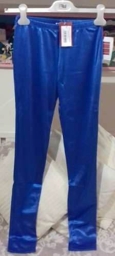 AVENTURES DES TOILES Leggins in raso blu elettrico tg 40 pantalone donna |  eBay