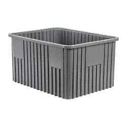 Quantum Storage DG93120 Gray Dividable Grid Container: 22-1/2'' x 17-1/2'' x 12''