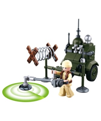 Sluban B0678D Kinder Baustein Ziegel Armee Militär WWII Minenkehrmaschine