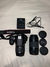 canon eos rebel t6 camera, 18-55mm lens with extra zoom lens