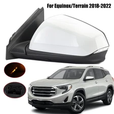 Side Mirror For 2018-2022 Equinox/Terrain Left Driver W/Heated Signal Lamp 7 Pin
