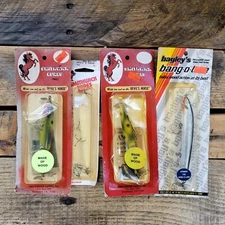 Vintage Old Stock Smithwick Lures Bagley's Lures Wood Fishing Lure Lot Of 4