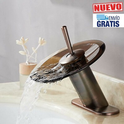 Llave De Agua Para Baños Fregadero Lavabo Lavamanos Baño Con Cascada Moderna New