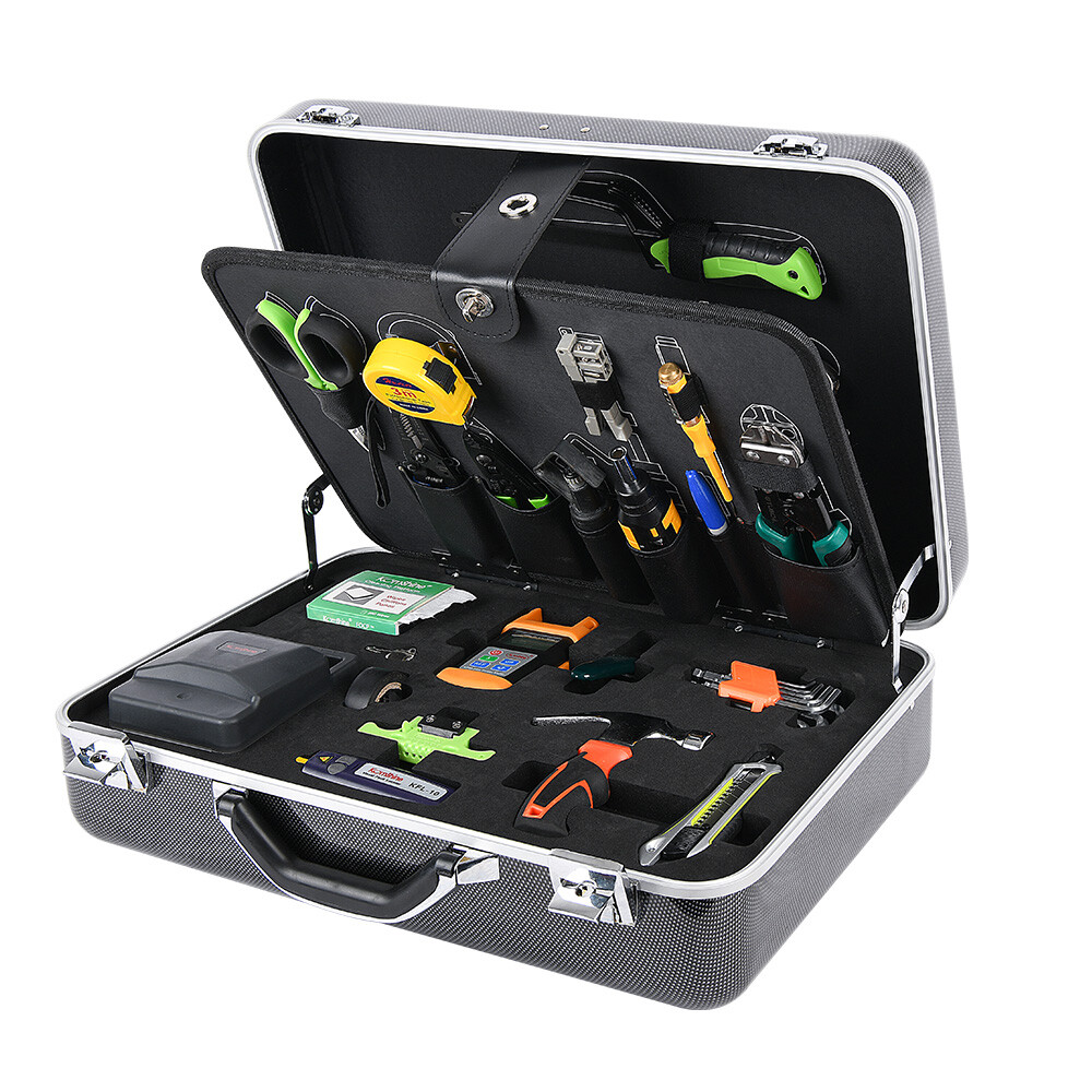FTTH Optical Fiber Test Tool Kit TFS-40D Include Fiber Cleaver, OPM,VFL Ship US
