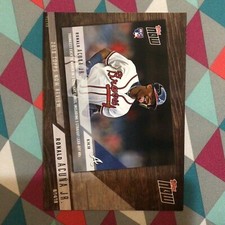 #TN-10 Ronald Acuna Jr Braves MVP 5x7 Jumbo 41/49 made 2019 Topps Now Review