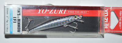 yo zuri pins minnow floating 2'' 1/16oz f1161-bl silver black