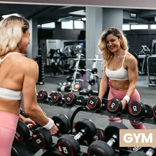 Home Gym Mirror, 48''X4''(Each) -PCS Full Body Mirror for Yoga, 48 - Main Image