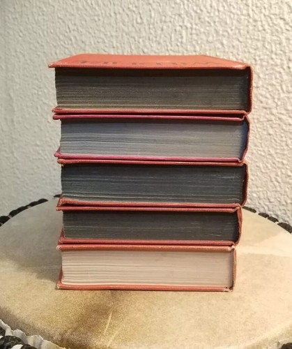 Lot of 5 ZANE GREY Vintage Western HC Books ~ RED ~ Home Bookshelf Decor Good. - Picture 9 of 11
