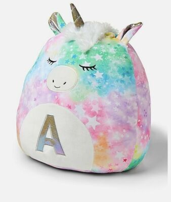 Justice Letter Pillows Justice Initial Unicorn Squishmallows