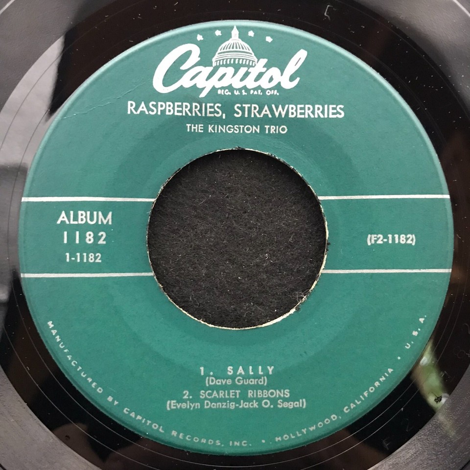 Raspberries, Strawberries/Ruby Red +2 by The Kingston Trio (Capitol)7