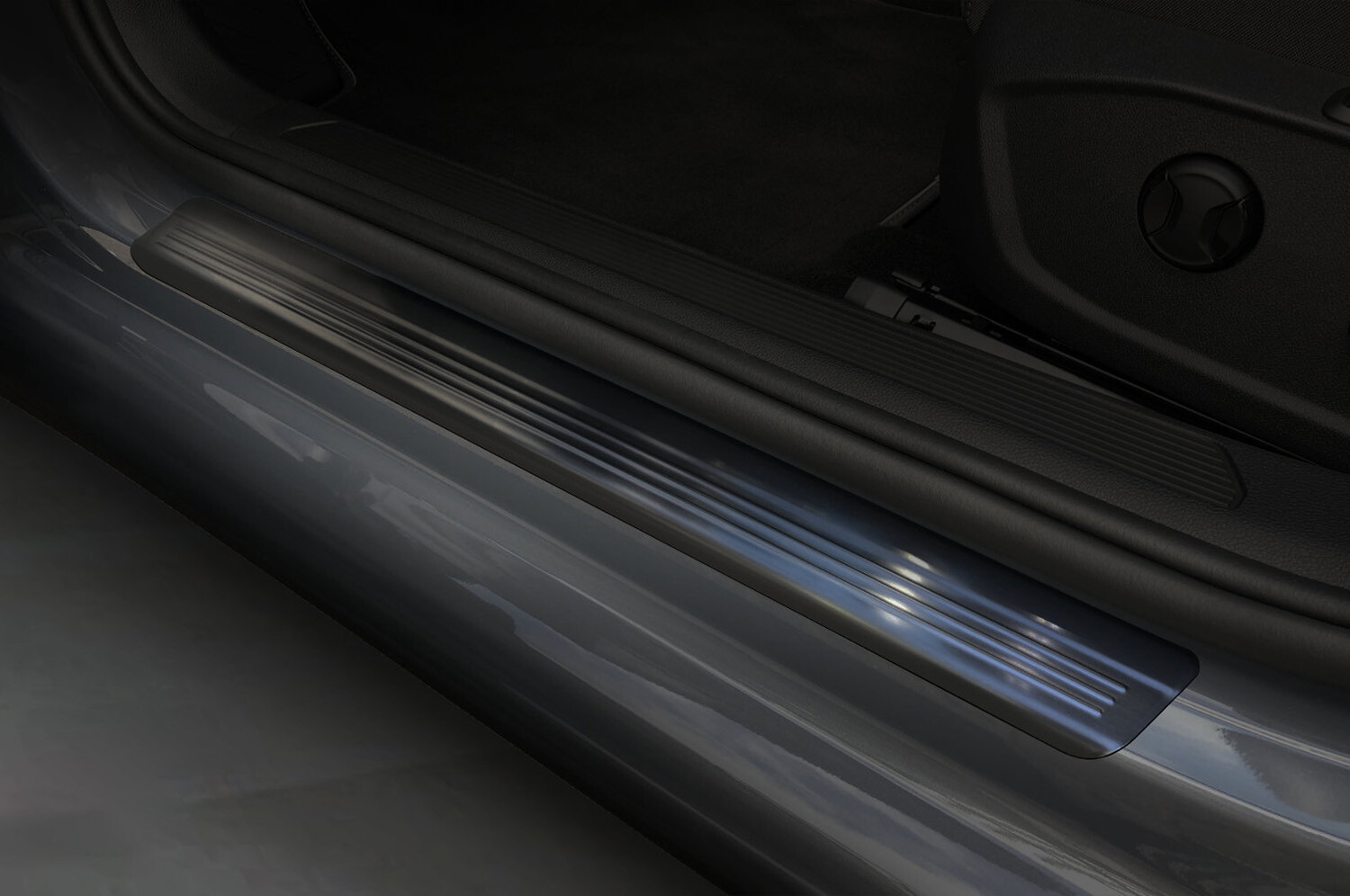 per VW GOLF VIII 2019+ HB 5-PORTE BATTITACCO PROTEZIONE SOGLIA BATTITACCHI NERO
