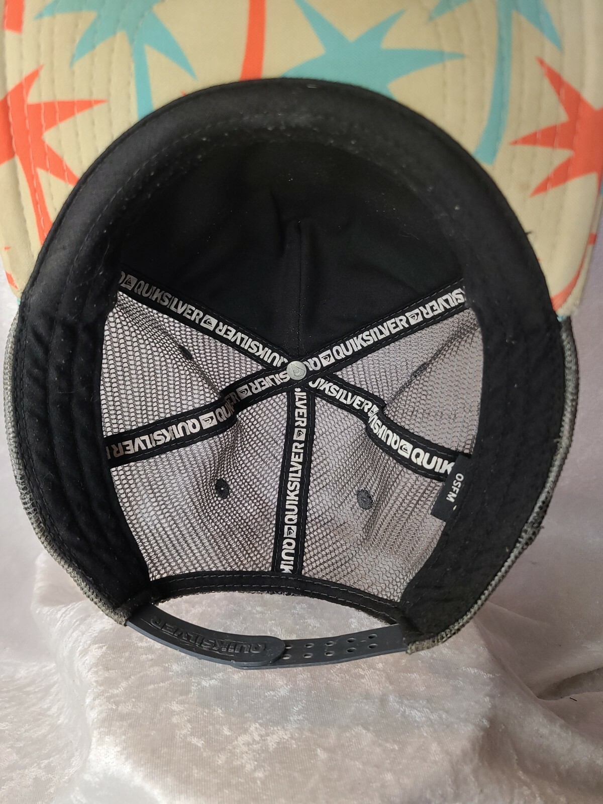 QUIKSILVER SNAPBACK ADJUSTABLE HAT CAP HEATHER BL… - image 6