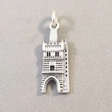 .925 Sterling Silver CHARLES BRIDGE CHARM Prague Czech Republic NEW 925 TE09