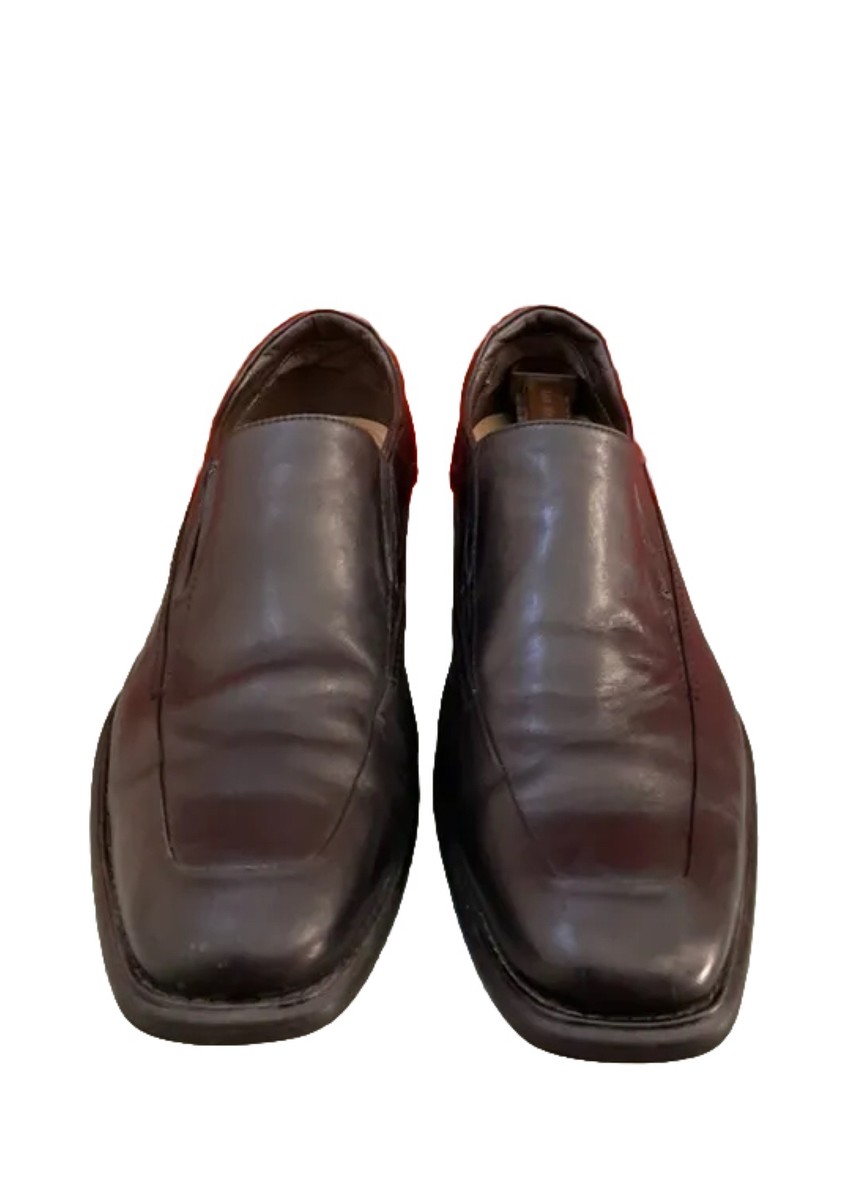 Johnston & Murphy Dress Loafers Men 13 Slip On Brown Leather Square Apron Toe s-l400.jpg main image 4