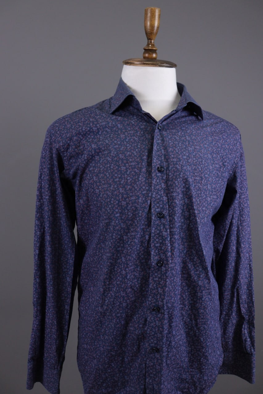 Camiceria Partenopea Blue Floral Long Sleeve Dres… - image 4
