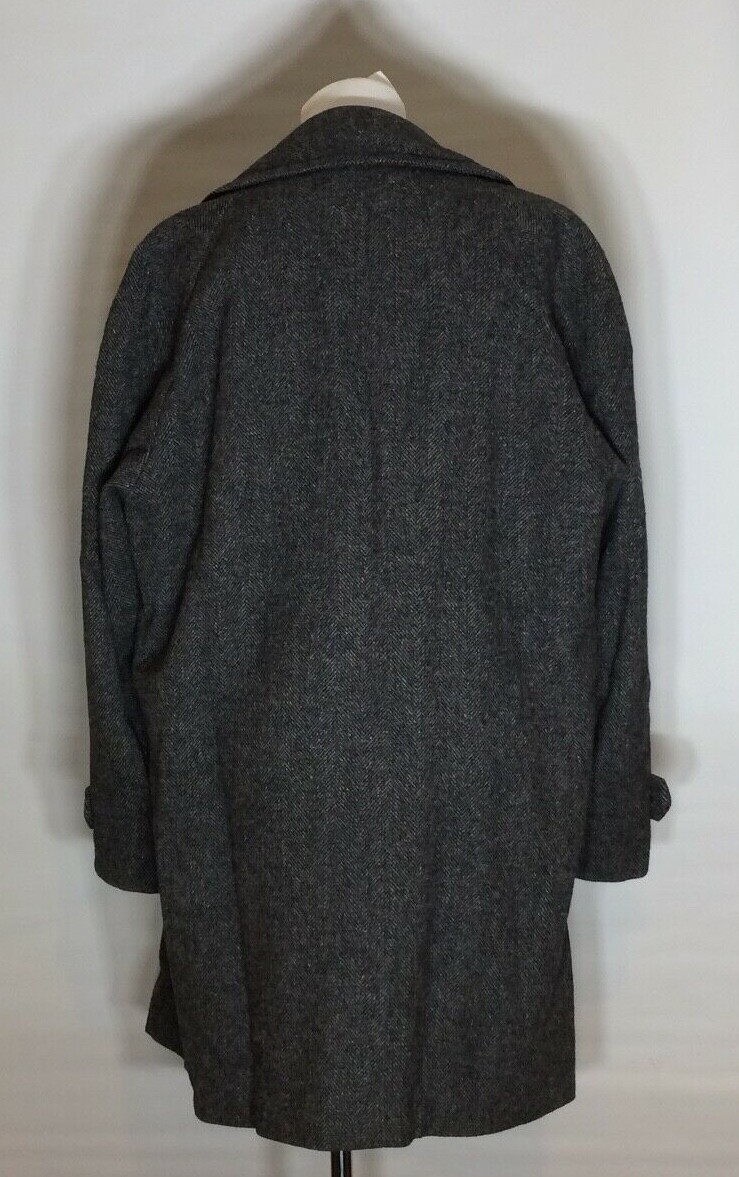 Vintage Pendleton Gray Grey Jacket Herringbone Ma… - image 2