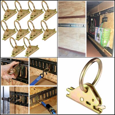 Heavy Duty E Track O Rings Tie Down Anchors - E-Track Rail System Accessory