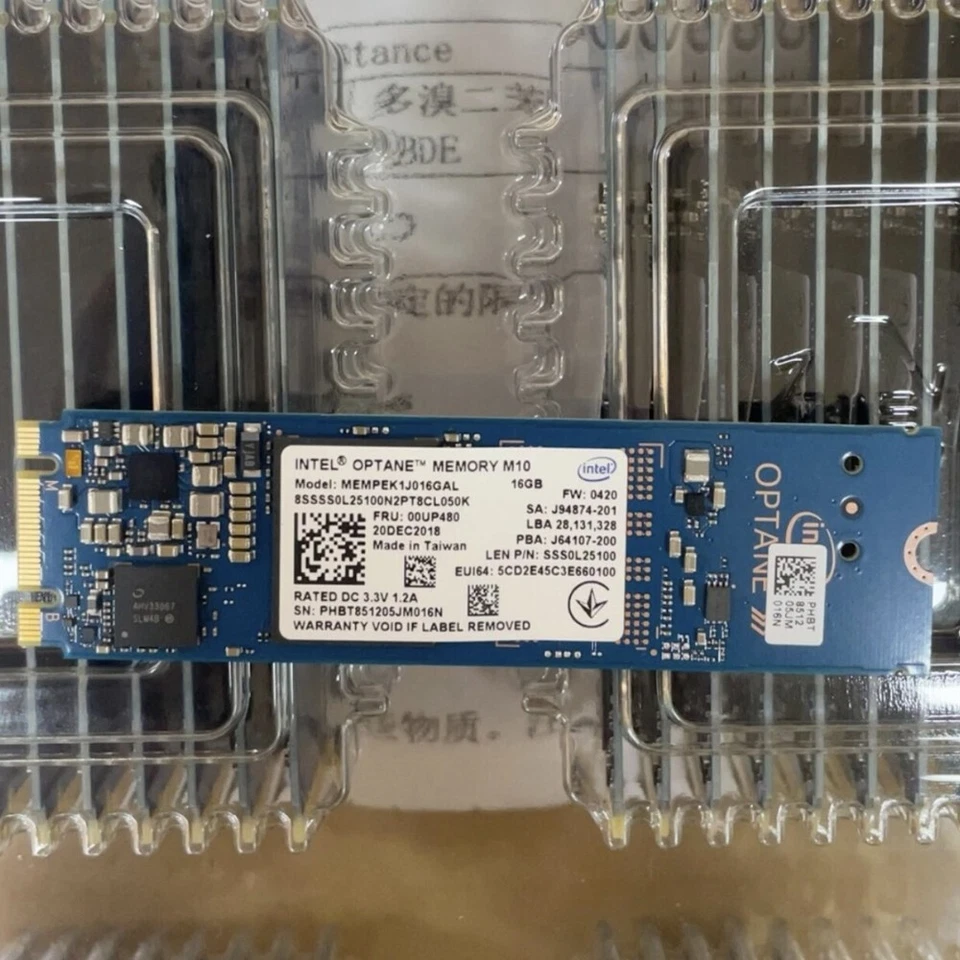 5x Intel Optane Memory M10 SSD M.2 2280 16GB MEMPEK1J016GAL PCIe 3.0 Xpoint NVMe - Image 2 of 4