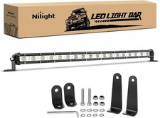 Nilight Single Row LED Light Bar Ultra-Slim Fog Light Driving Light Work Light