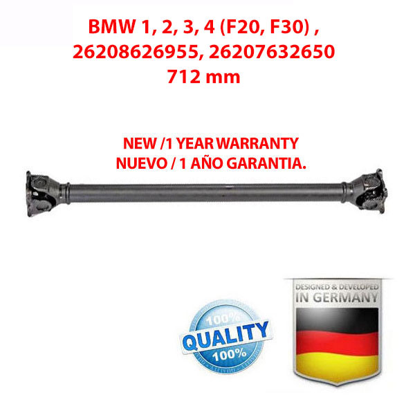 Arbre de transmission BMW F20 F30 neuf anti-vibration pour Série 3 et 4